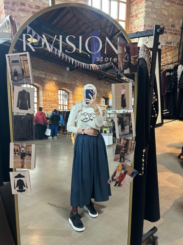 Denim Pilakaşe Etek