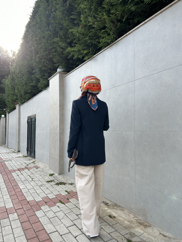 Modern Style Navy blue jacket