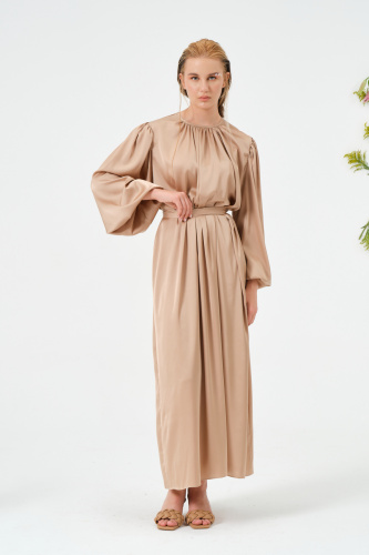 Nou Elbise Latte Rengi