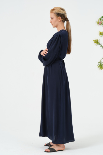 Nou Elbise Navy Blue Lacivert