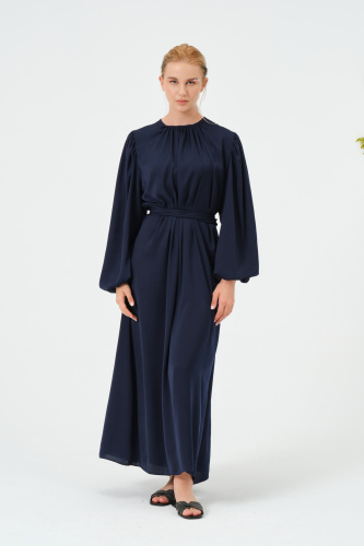 Nou Elbise Navy Blue Lacivert