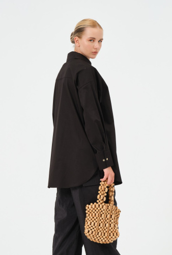 Wall St. Siyah Gömlek